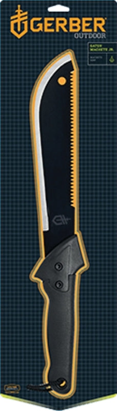 Gerber 31-000759 Gator Machete Jr with Sheath, 18-3/4 in OAL, 10-3/4 in Blade, HCS Blade, HCS Handle