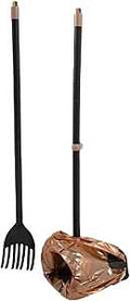 SWIVEL WASTE BIN & RAKE       