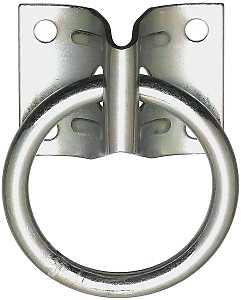 RING HITCH W/PLATE 2IN ZINC   