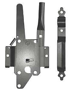 LATCH POST TRDNL DELUX STL BLK