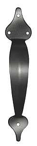 HANDLE PULL GATE GALV STL BLK 