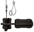 LATCH GATE HVYD GALV STEEL BLK