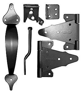 KIT COMBO GATE WOODEN BLACK   