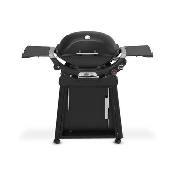 Weber Q 2800N+ Series 1500390 Gas Grill with Stand, 18,000 Btu/hr BTU, Liquid Propane, 2-Burner, Iron Body