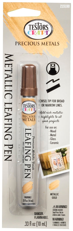 Testors 215190 Leafing Pen, Gold Lead/Tip, Chisel Lead/Tip
