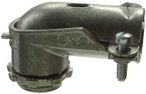 CONNECTOR FLEX 90D 3/4IN ZINC 