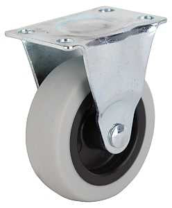 3IN TPR RIGID PLATE CASTER    