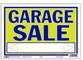 SIGN PLST GARAGE SALE 9INX13IN