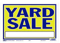 SIGN PLSTC YARD SALE 9INX13IN 
