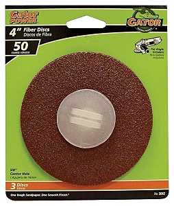 4X5/8 FIBER DISC 50GRIT 3PK   