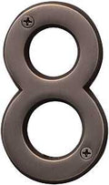 NUMBER HOUSE 8 SB 4IN OLD BRZ 