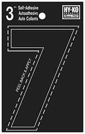 NUMBER HOUSE 7 3IN  VINYL BLK 