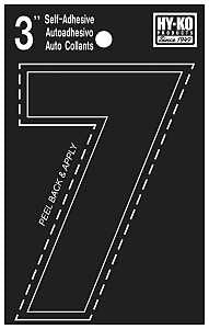 NUMBER HOUSE 7 3IN  VINYL BLK 