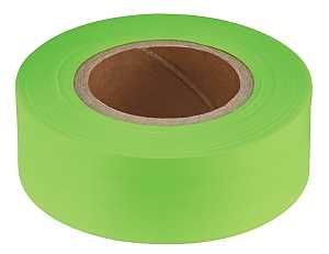 TAPE FLAGGING LIME 1IN X 200FT