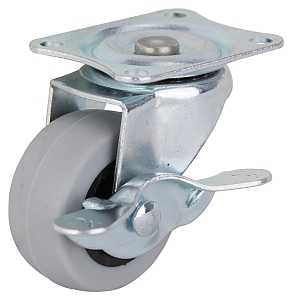 2IN TPR SWIVEL CASTER W/BRAKE 