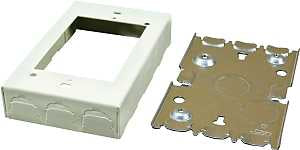 1IN DEEP IVORY OUTLET BOX     