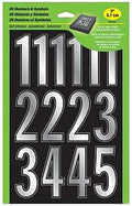 NUMBERS PRISM SLV VINYL 2IN   