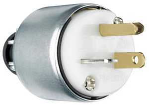 ARMORED PLUG WHITE 3W 20A 125V