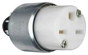ARMORED CONNECTOR WHT 15A 250V