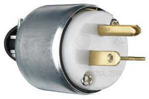 ARMORED PLUG YEL 3W 20A 250V  