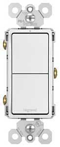 DECO SWITCH WHITE 1P 15A 120V 
