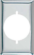 WALL PLATE 1GANG METAL CHROME 