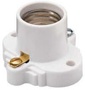 LAMPHOLDER CLEAT MED BS WHITE 