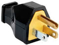 STRT BLADE PLUG BLK 2P 3W 15A 