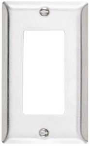 WALL PLATE 1GANG 1 DECO 302 SS