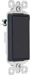 DECO SWTCH GRD BLK 1P 15A 120V