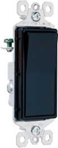 DECO SWTCH BLK 3W 15A 120/277V