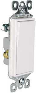 DECO SWITCH WHITE 3W 15A 120V 