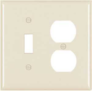 WALL PLATE 2G 1TOGG & 1 DPX LA