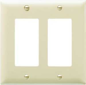 WALL PLATE 2GNG 2DECO NYLN IVY