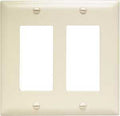 WALL PLATE 2GNG 2DECO NYLON LA