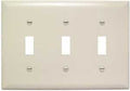 WALL PLATE 3GANG 3 TOGG LT ALM