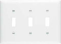 WALL PLATE 3GANG 3 TOGGLE WHT 