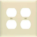 WALL PLATE 1GANG 2 DUPLEX IVRY
