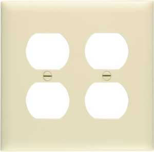 WALL PLATE 1GANG 2 DUPLEX IVRY