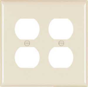 WALL PLATE 1GNG 2DUPLEX LT ALM