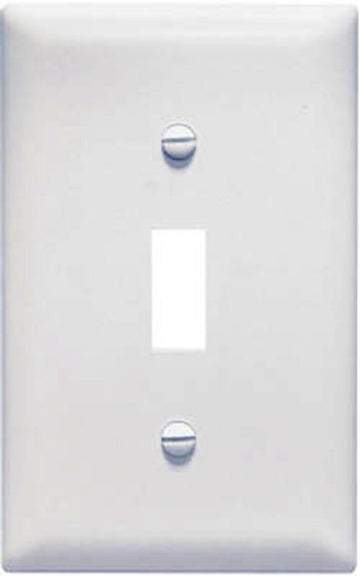 Legrand TradeMaster TPJ1WCC70 Wallplate, 3-5/16 in L, 5.062 in W, 1 -Gang, Nylon, White