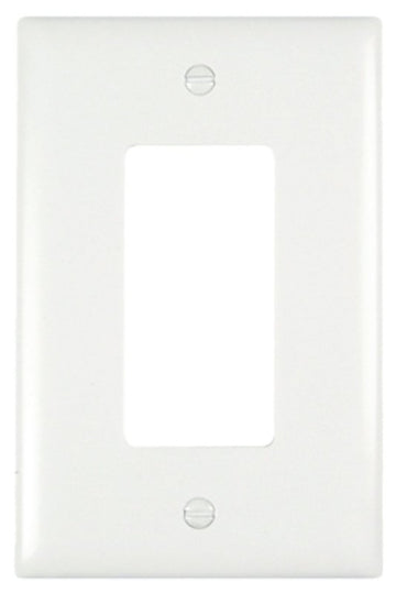 Legrand TradeMaster TPJ26W Wallplate, 5.06 in L, 3.31 in W, 1 -Gang, Nylon, White