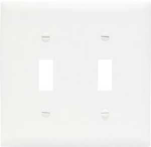 JUMBO WALL PLATE 2G 2 TOGG WHT
