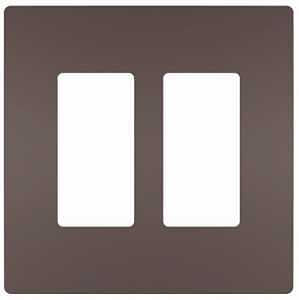 SCRWLES WALL PLATE 2G 2DECO DB