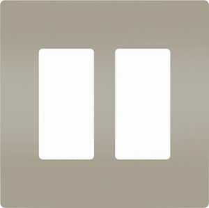 SCRWLS WALL PLATE 2G 2DECO NIC
