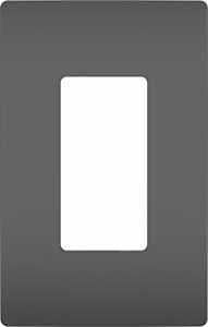 SCRWLS WALL PLATE 1G 1DECO BLK
