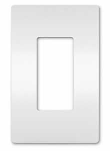 SL WALL PLATE MIC 1G 1DECO WHT