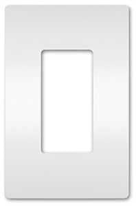 SCRWLS WALL PLATE 1G 1DECO WHT