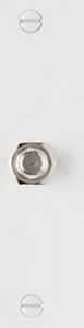 COAX WALL PLATE F-TYPE 1G WHT 