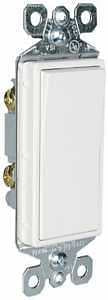 DECO SWITCH WHITE 1P 15A 120V 